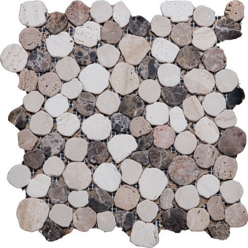 MOSAICO ENMALLADO EMPEDRADO RIO 30X30 NATURE NIAGARA - COQ